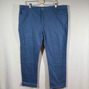 Cutter & Buck Voyager 5 Pocket Mens Pant 42x30 Grey Twill Classic Comfort Preppy